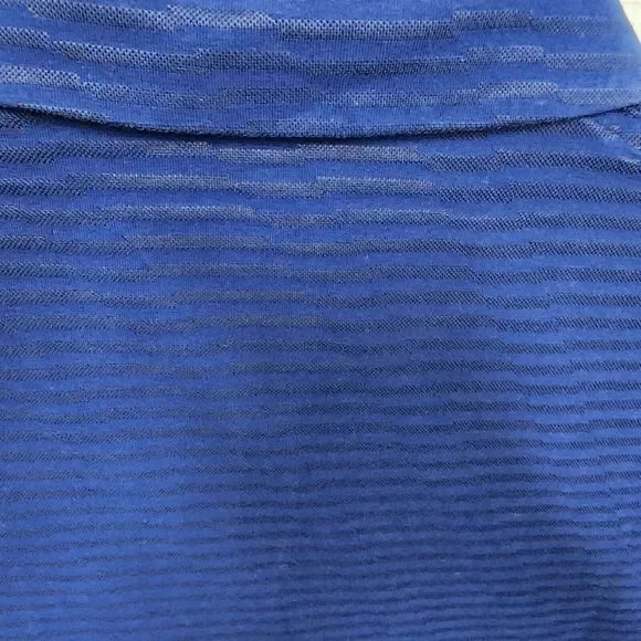 NIKE Dri-Fit Polo MENS XL Dark Blue Stretch Performance Sport -Metal Logo LIGHT - Picture 8 of 10